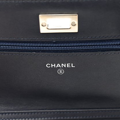 Chanel Tweed Quilted Reissue Wallet On Chain WOC Pink Multicolor 6 of 11