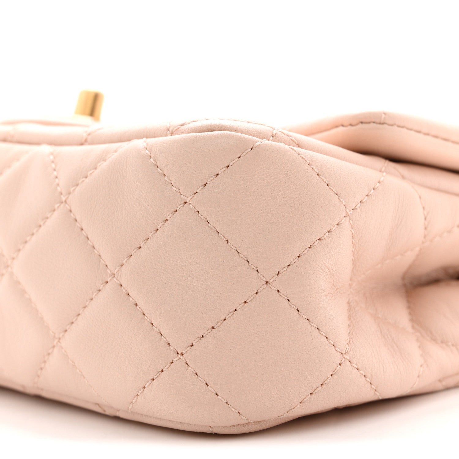 Chanel Lambskin Quilted Mini Rectangular Pearl Crush Flap Light