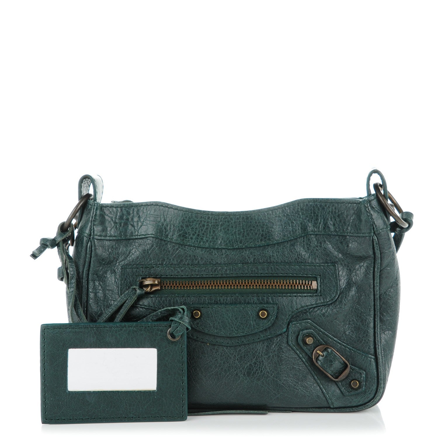 Balenciaga Agneau Classic Hardware Shoulder Bag Poker Fonce 1 of 7