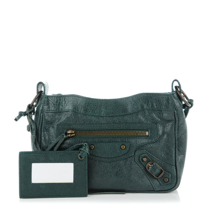 Balenciaga Agneau Classic Hardware Shoulder Bag Poker Fonce 1 of 7