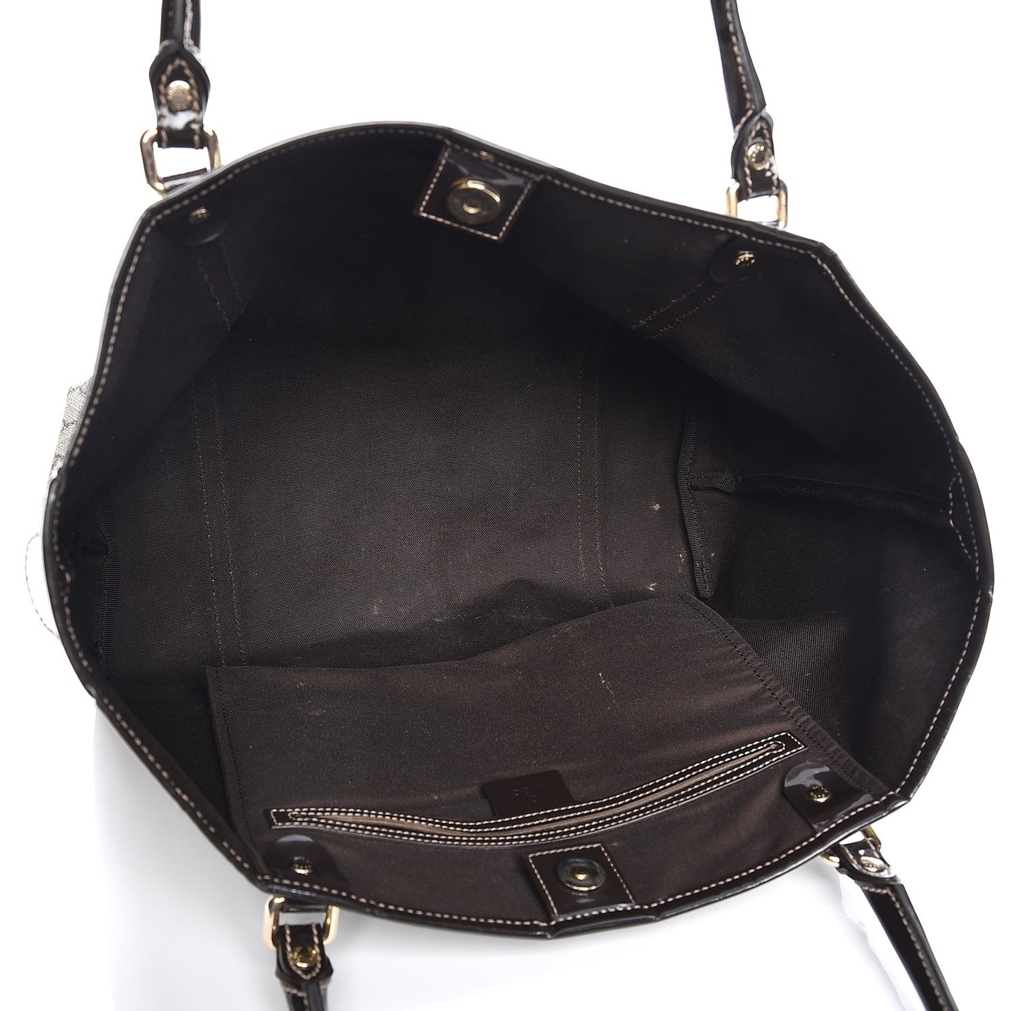 GG Plus Monogram Medium Joy Tote Dark Brown