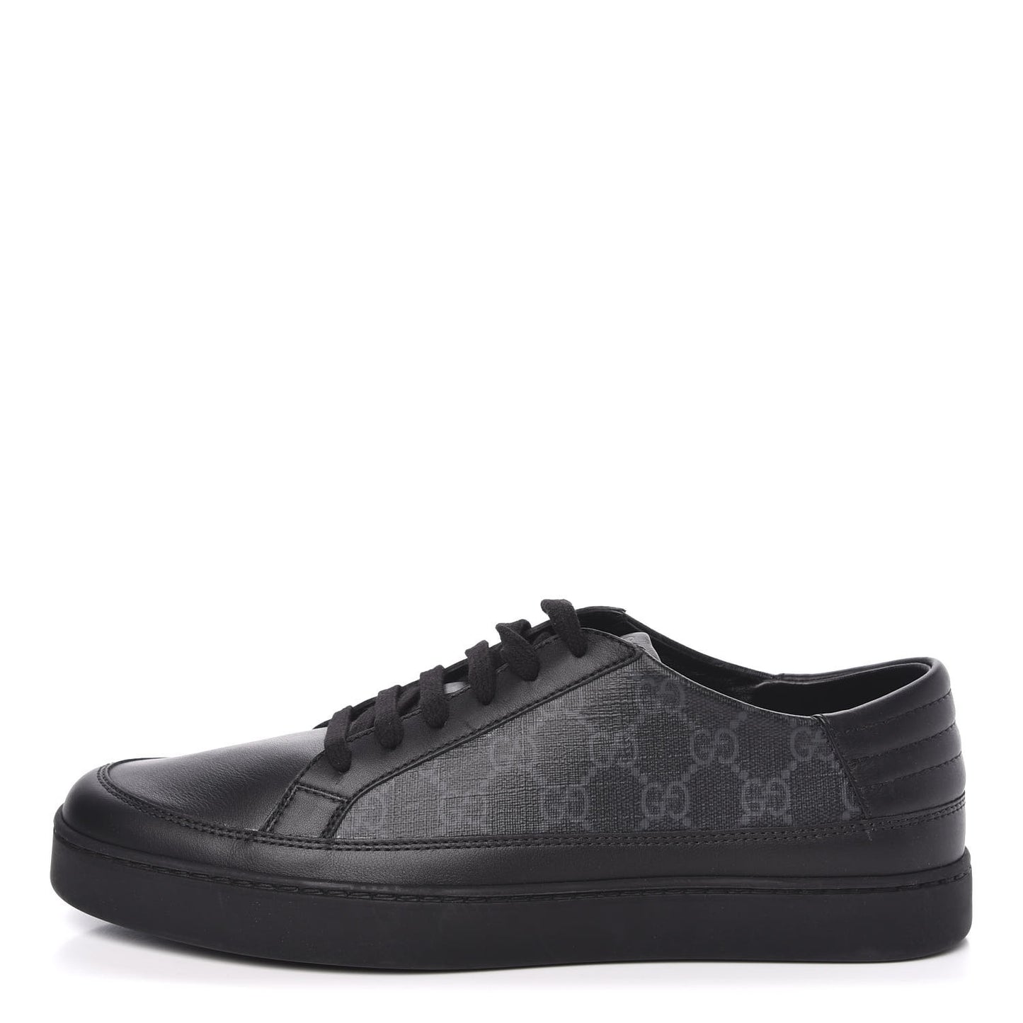 GG Supreme Monogram Mens Sneakers 8 Black