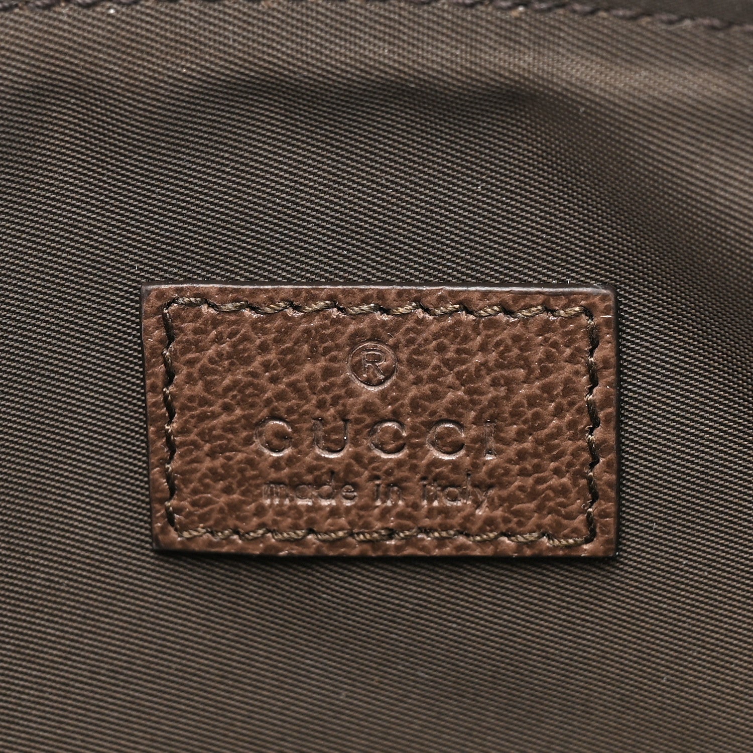 Gucci GG Supreme Monogram Textured Calfskin Web Large Ophidia Cosmetic Case Beige Ebony New Acero 6 of 10