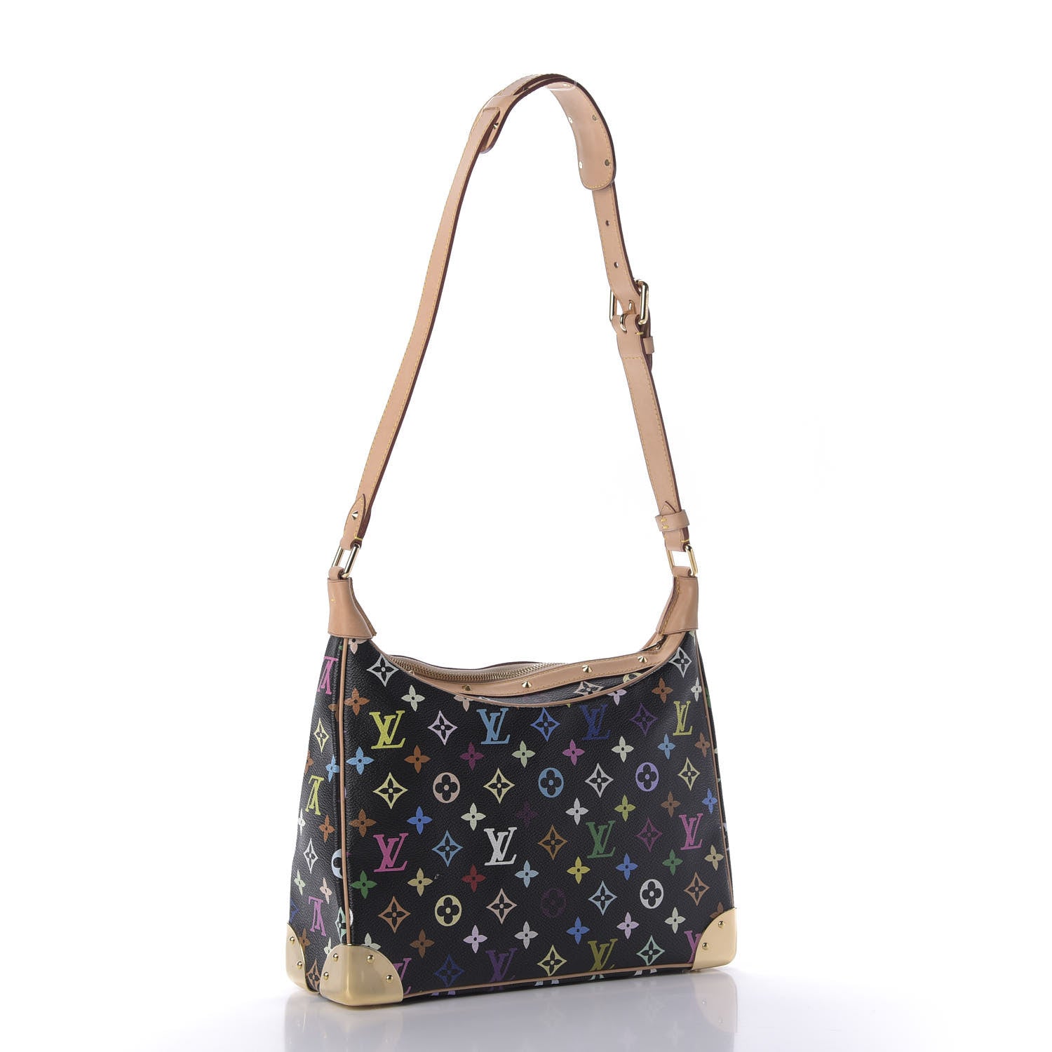 Louis Vuitton Monogram Multicolor Boulogne Black 3 of 8