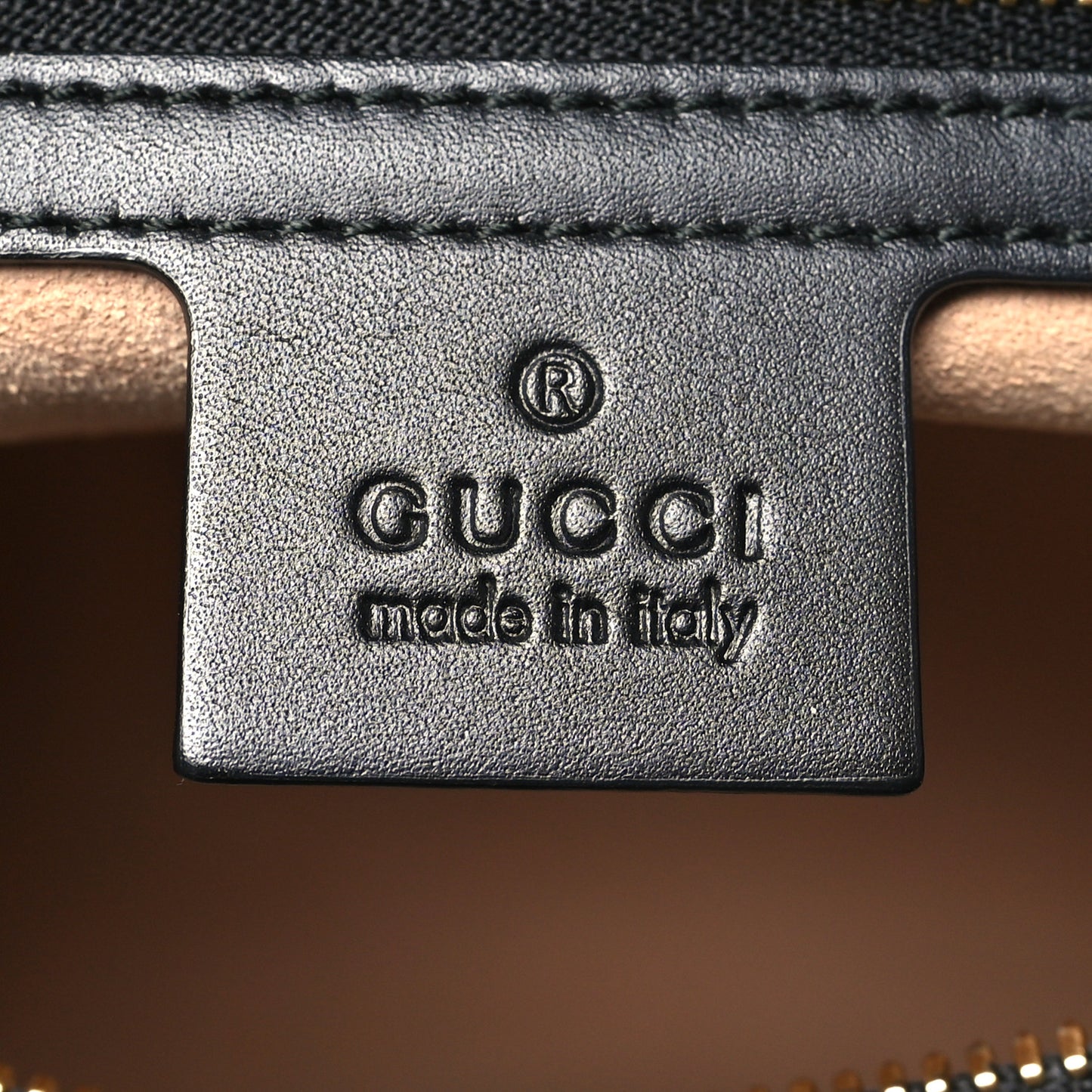Guccissima Small Zippered Bucket Tote Black