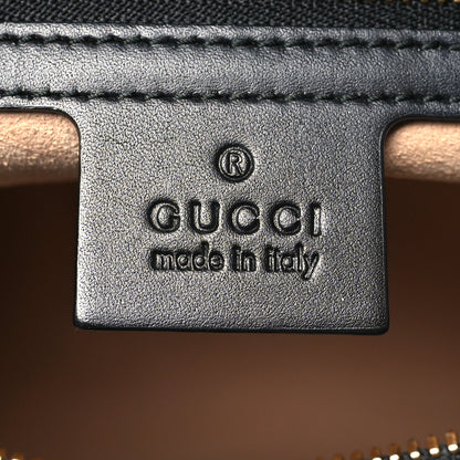 Gucci Guccissima Small Zippered Bucket Tote Black 5 of 9