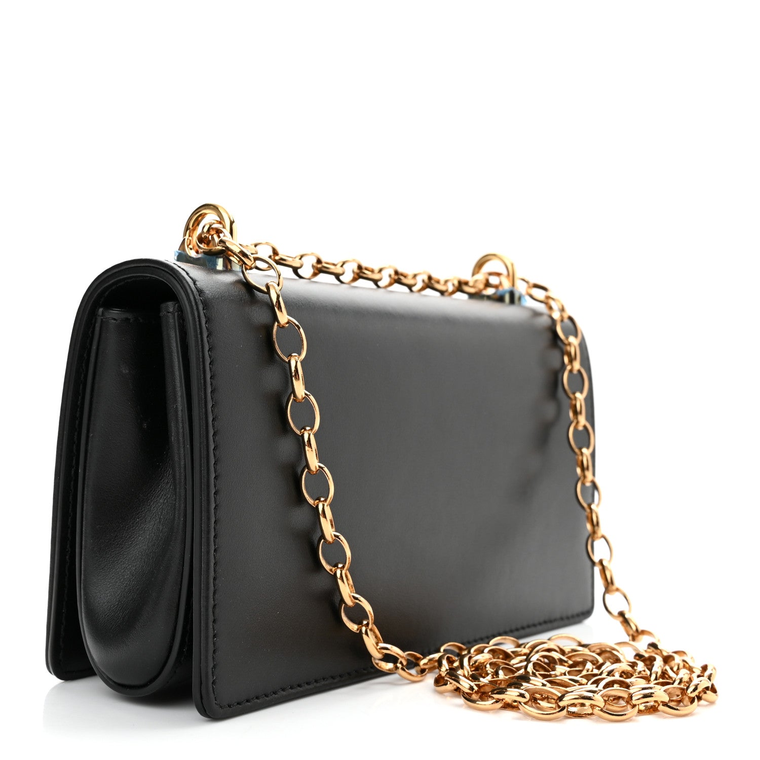 Dolce & Gabbana Calfskin DG Girls Phone Shoulder Bag Black 3 of 9