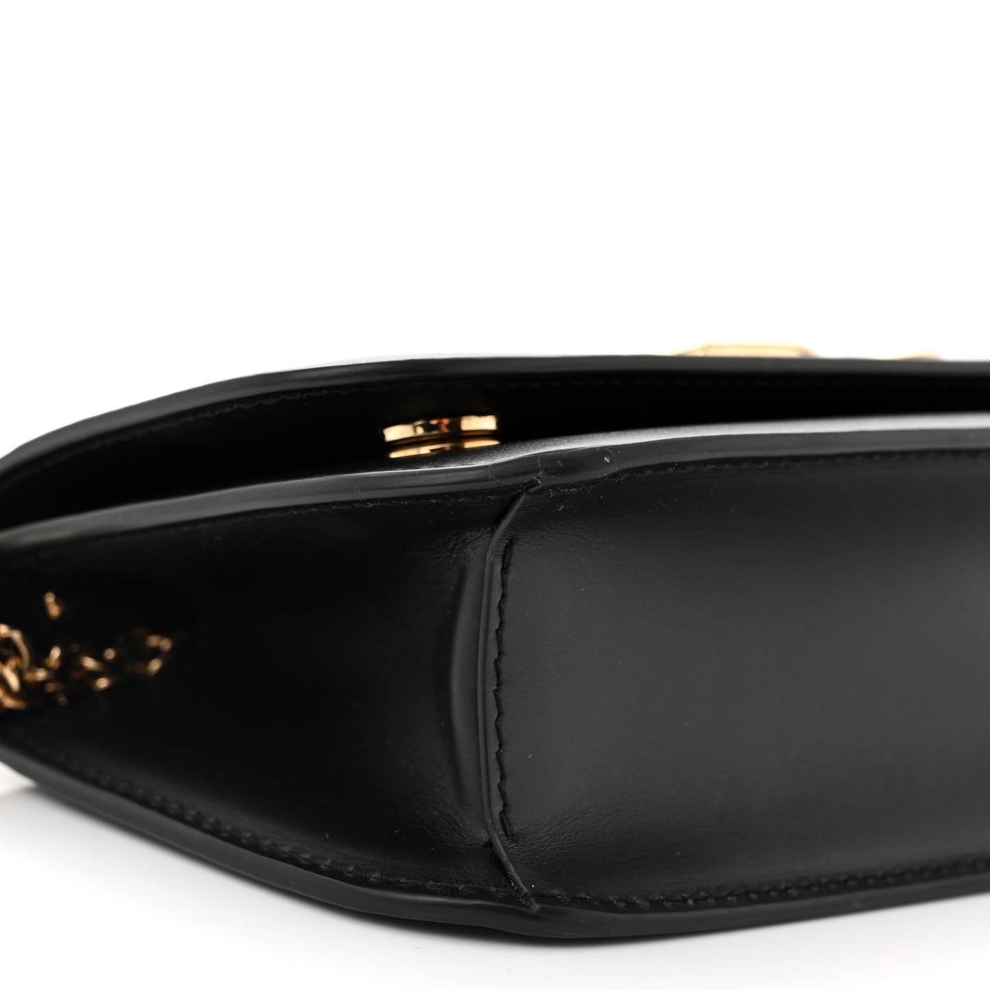 Calfskin 3.5 Flap Crossbody Bag Black