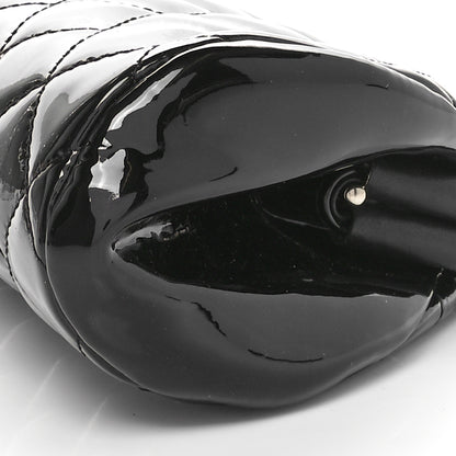 Chanel Patent Quilted Timeless Clutch Black 10 of 11