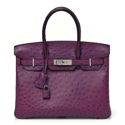 Hermes Ostrich Birkin 30 Violine 1 of 10