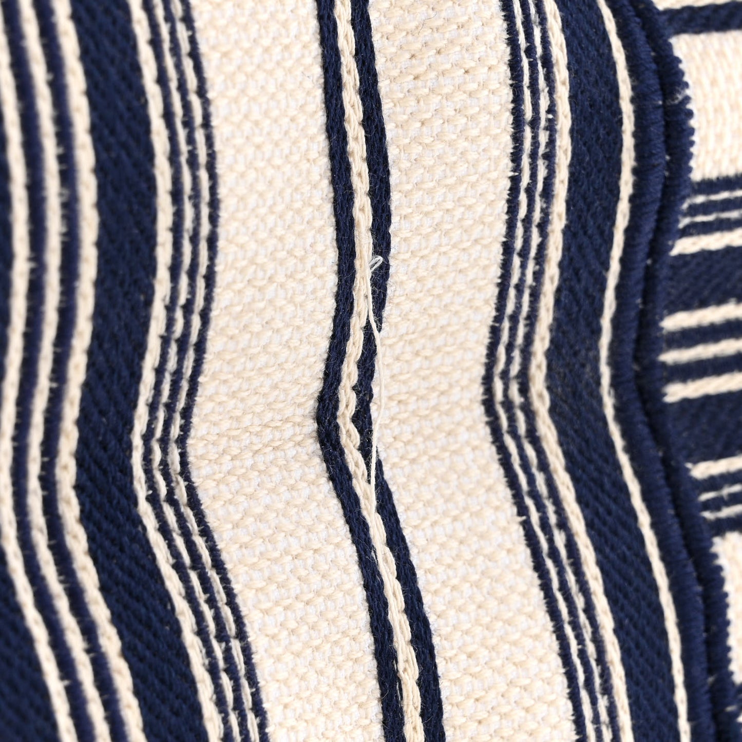 Canvas Embroidered Forte Dei Marmi Striped Book Tote Blue