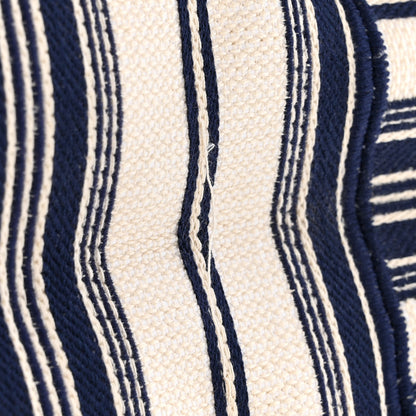 Christian Dior Canvas Embroidered Forte Dei Marmi Striped Book Tote Blue 22 of 22