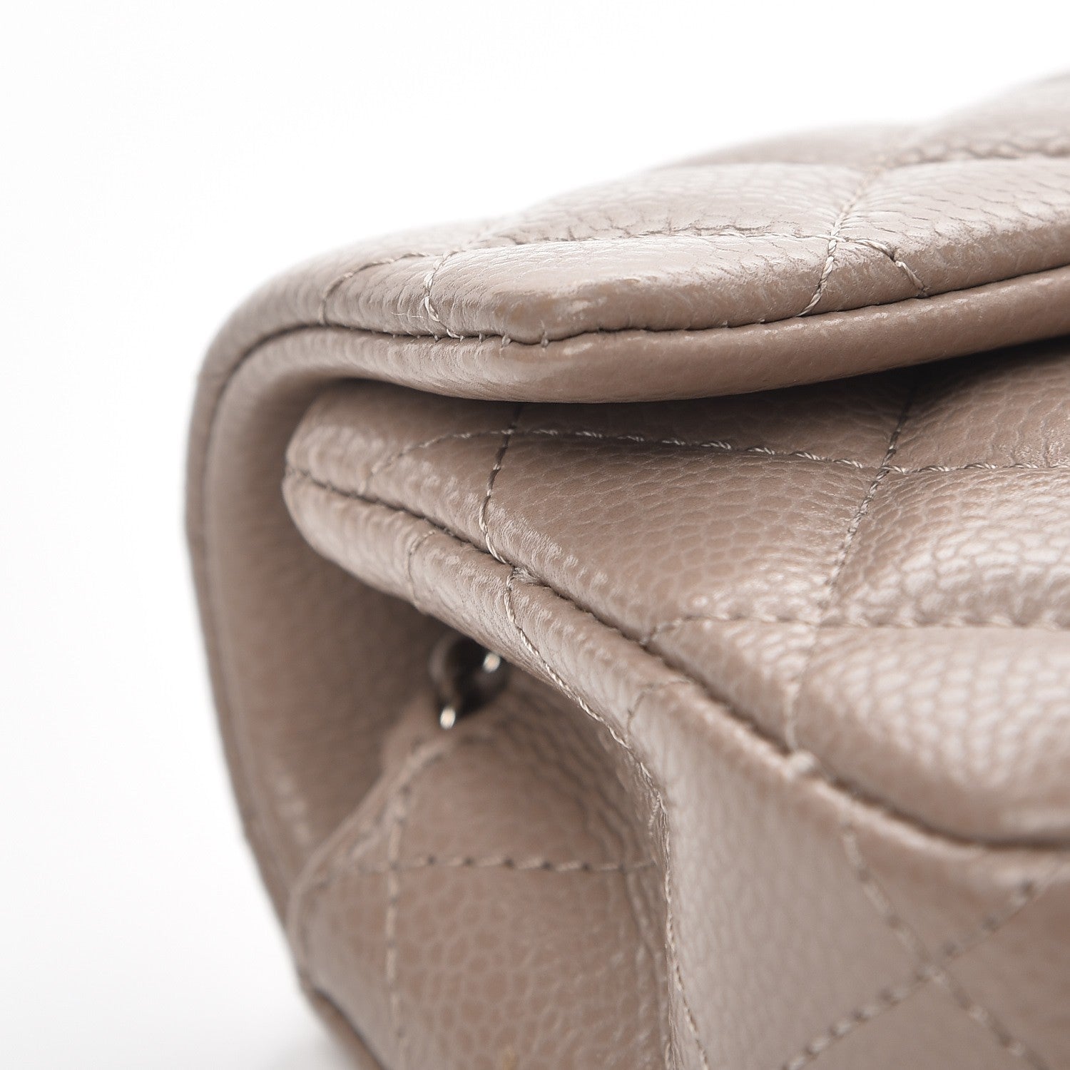 Chanel Caviar Quilted Extra Mini Flap Grey 7 of 9