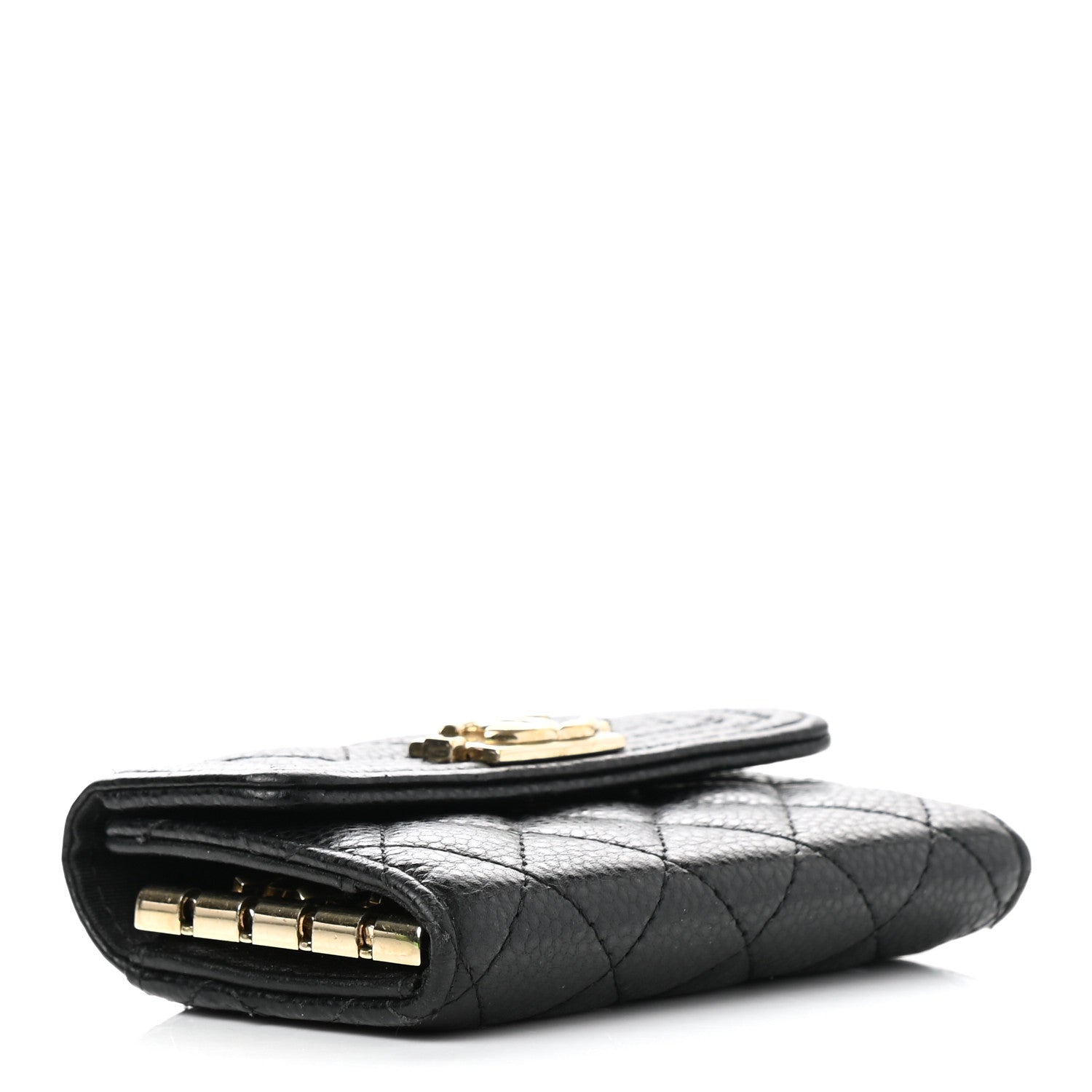 Chanel Caviar Quilted 4 Key Holder Boy Flap Black 4 of 9