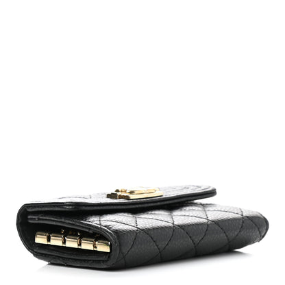 Chanel Caviar Quilted 4 Key Holder Boy Flap Black 4 of 9