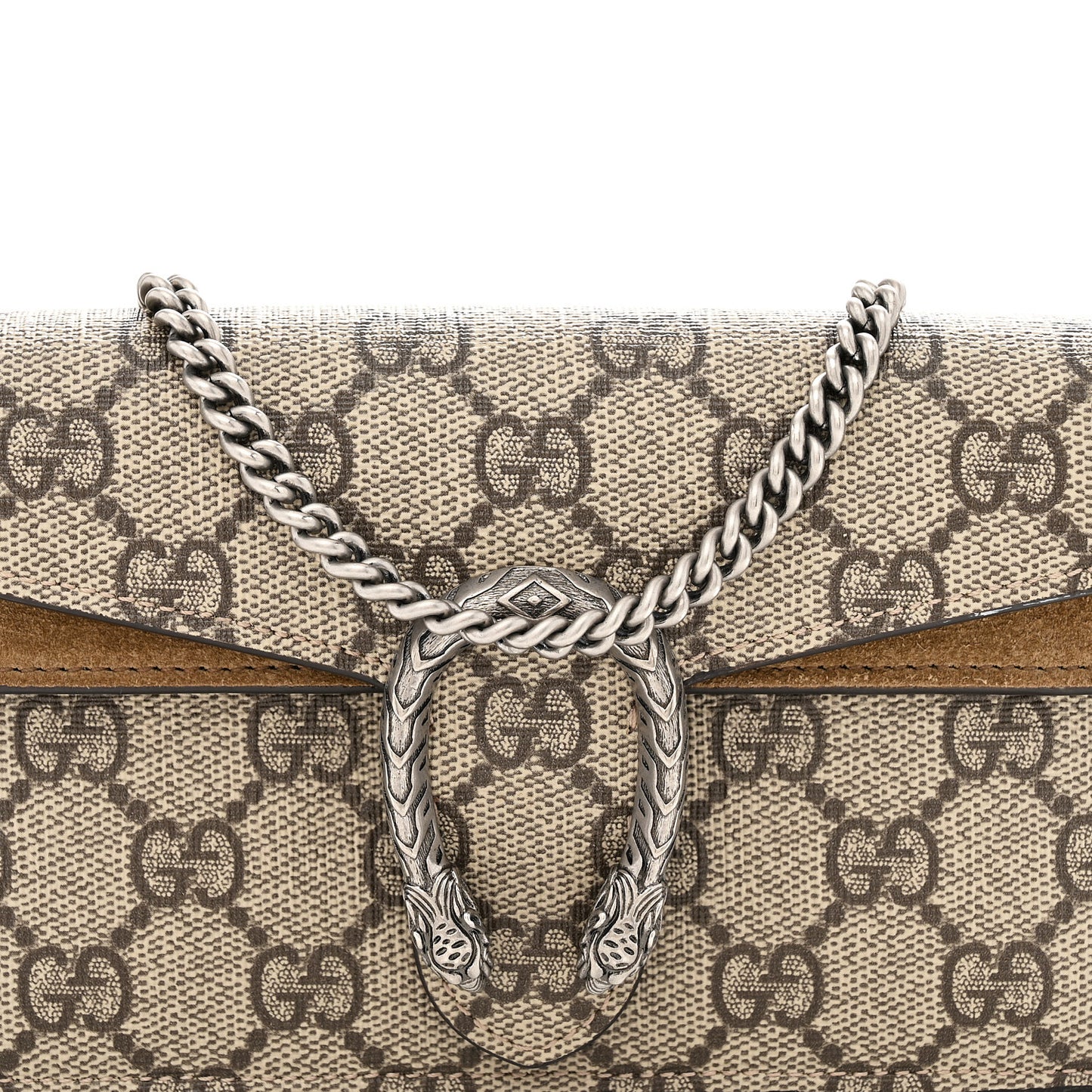 GG Supreme Monogram Super Mini Dionysus Shoulder Bag Taupe