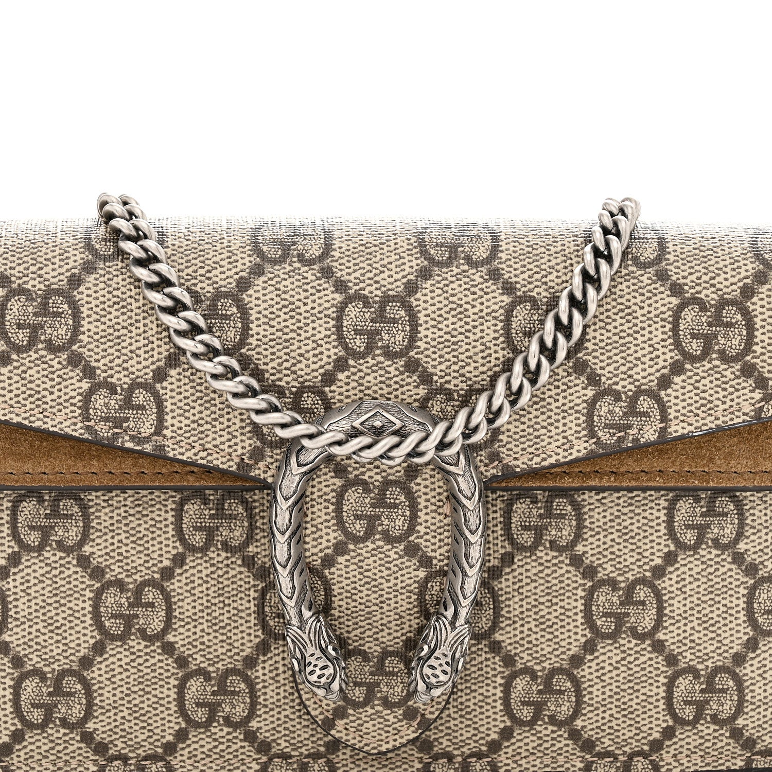 Gucci GG Supreme Monogram Super Mini Dionysus Shoulder Bag Taupe 8 of 12