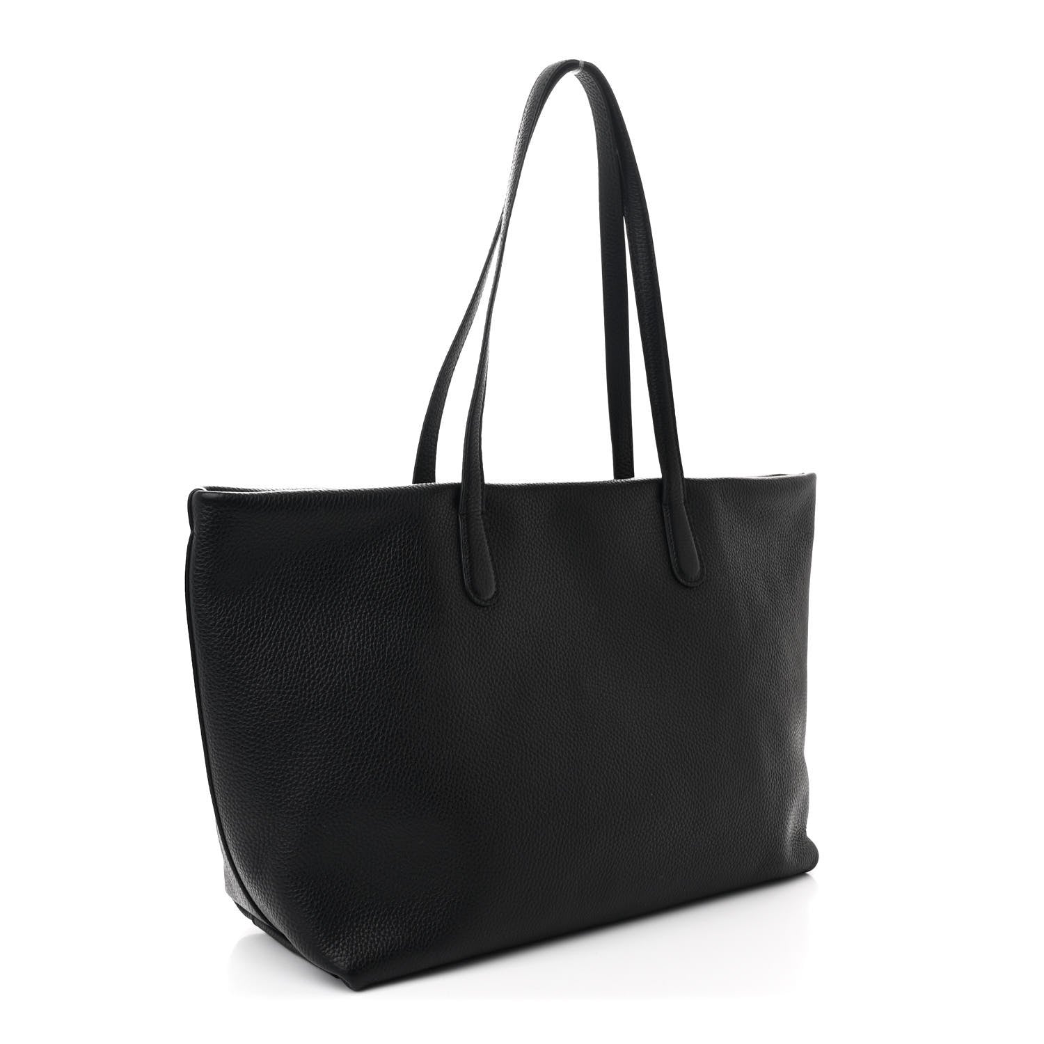 Mansur Gavriel Pebbled Calfskin Everyday Zip Tote Black 3 of 9