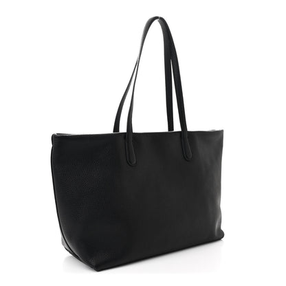 Mansur Gavriel Pebbled Calfskin Everyday Zip Tote Black 3 of 9