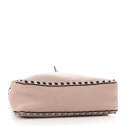 Valentino Garavani Pebbled Calfskin Small Rockstud Flip-Lock Messenger Bag Poudre 4 of 9