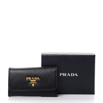 Prada Vitello Move 6 Key Holder Black 7 of 7