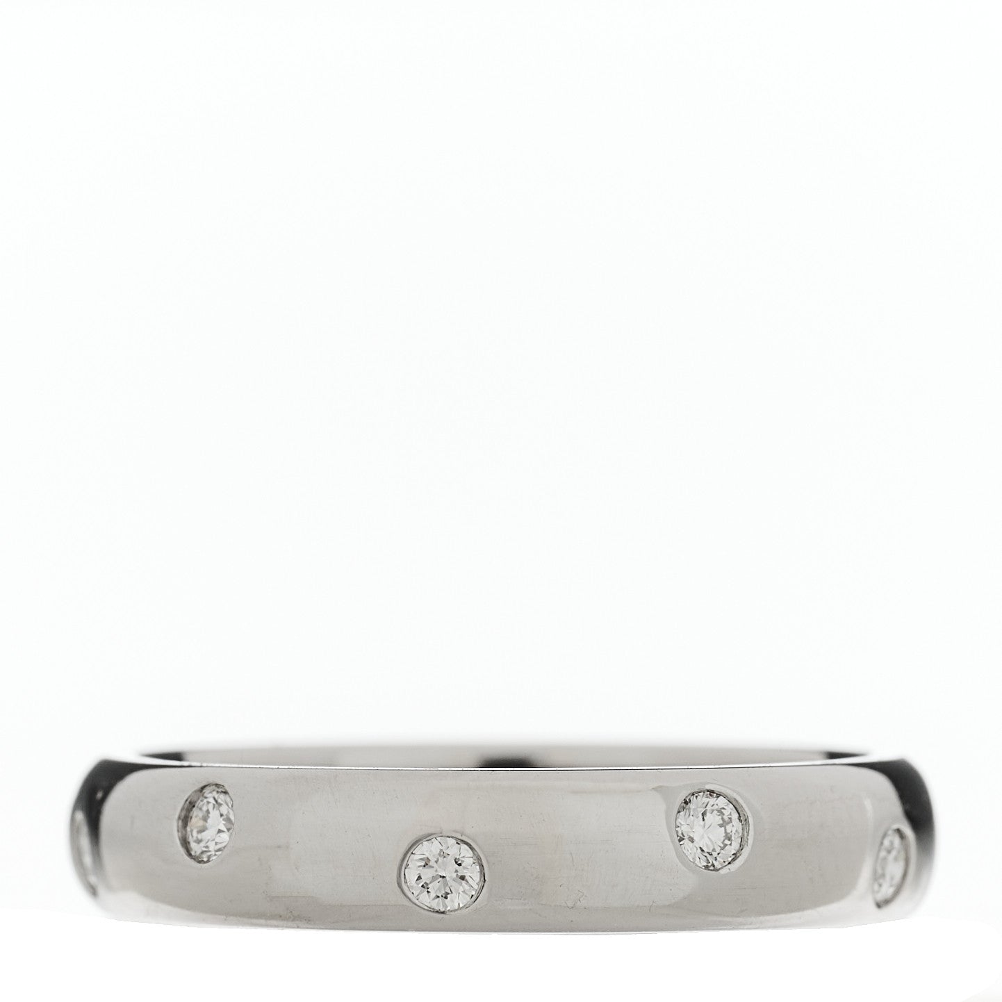 Platinum Diamond 4mm Etoile Band Ring 52 6