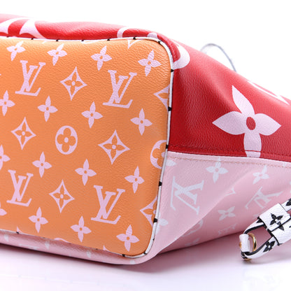 Louis Vuitton Monogram Giant Neverfull MM Rouge 8 of 11