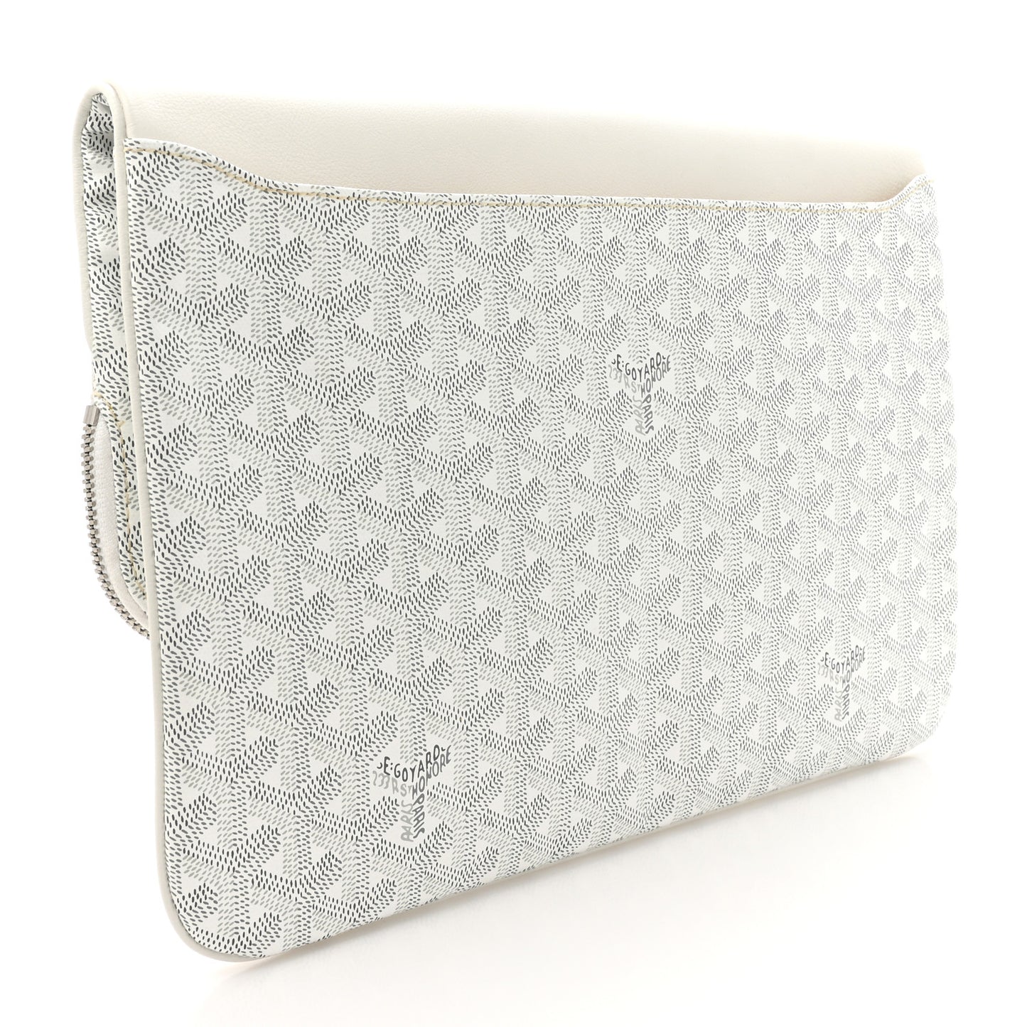 Goyardine Sainte Marie Soft Clutch White