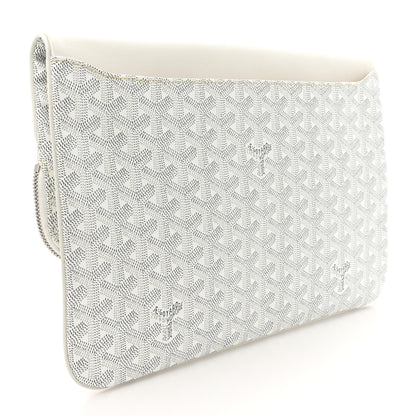 Goyard Goyardine Sainte Marie Soft Clutch White 3 of 8