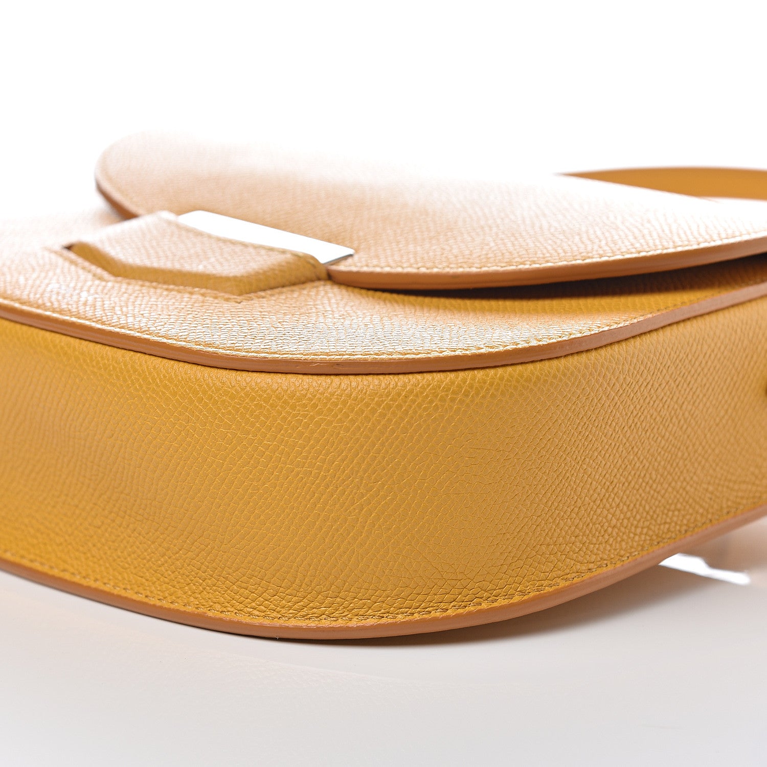 Celine Baby Grained Calfskin Small Trotteur Saffron 9 of 10