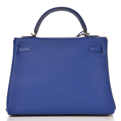 Hermes Togo Kelly Retourne 32 Bleu Electrique 26 of 35