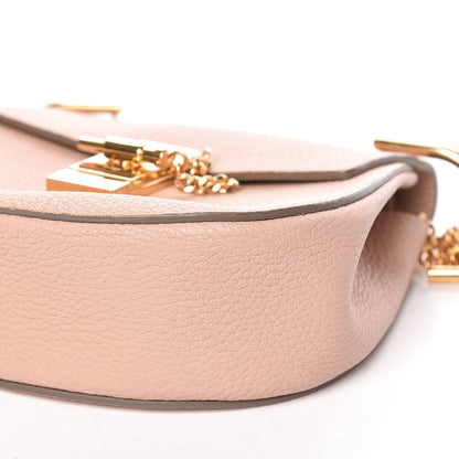 Chloe Grained Lambskin Mini Drew Shoulder Bag Cement Pink 6 of 13