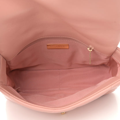 Chanel Goatskin Quilted Medium Chanel 19 Flap Light Pink 4 of 9