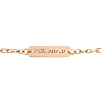 Van Cleef & Arpels 18K Rose Gold Gray Mother of Pearl Vintage Alhambra Pendant Necklace 5 of 6