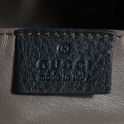 Gucci Pebbled Calfskin Miss Bamboo Bucket Bag Black 6 of 9