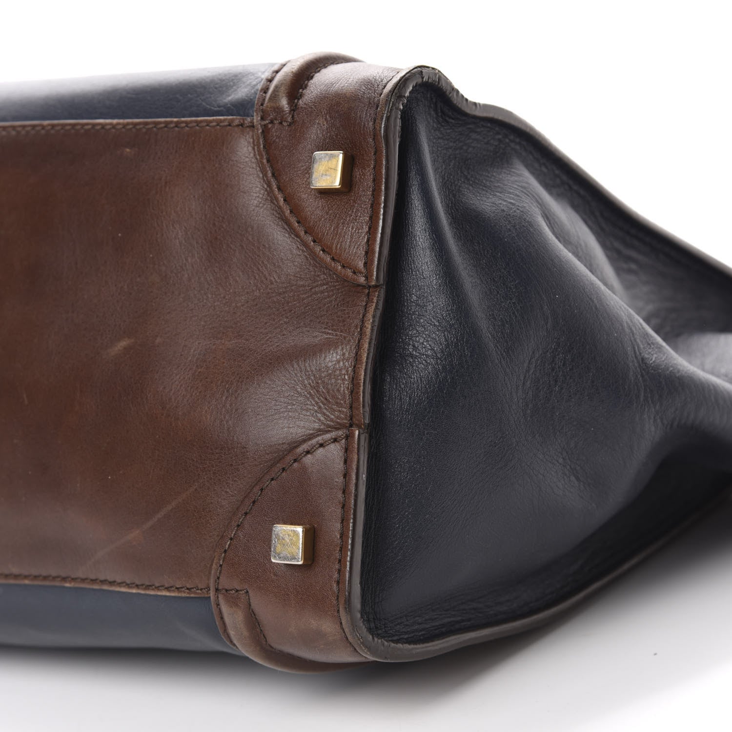 Celine Smooth Calfskin Mini Tri-Color Luggage Navy 7 of 12