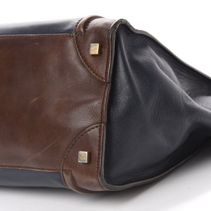 Celine Smooth Calfskin Mini Tri-Color Luggage Navy 7 of 12