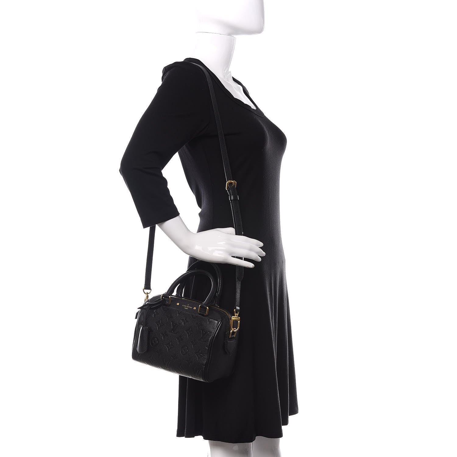 Louis Vuitton Empreinte Speedy Bandouliere 20 NM Black 2 of 12