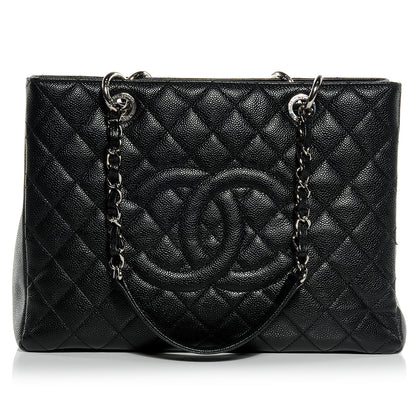 Chanel Caviar Grand Shopping Tote GST Black 1 of 8