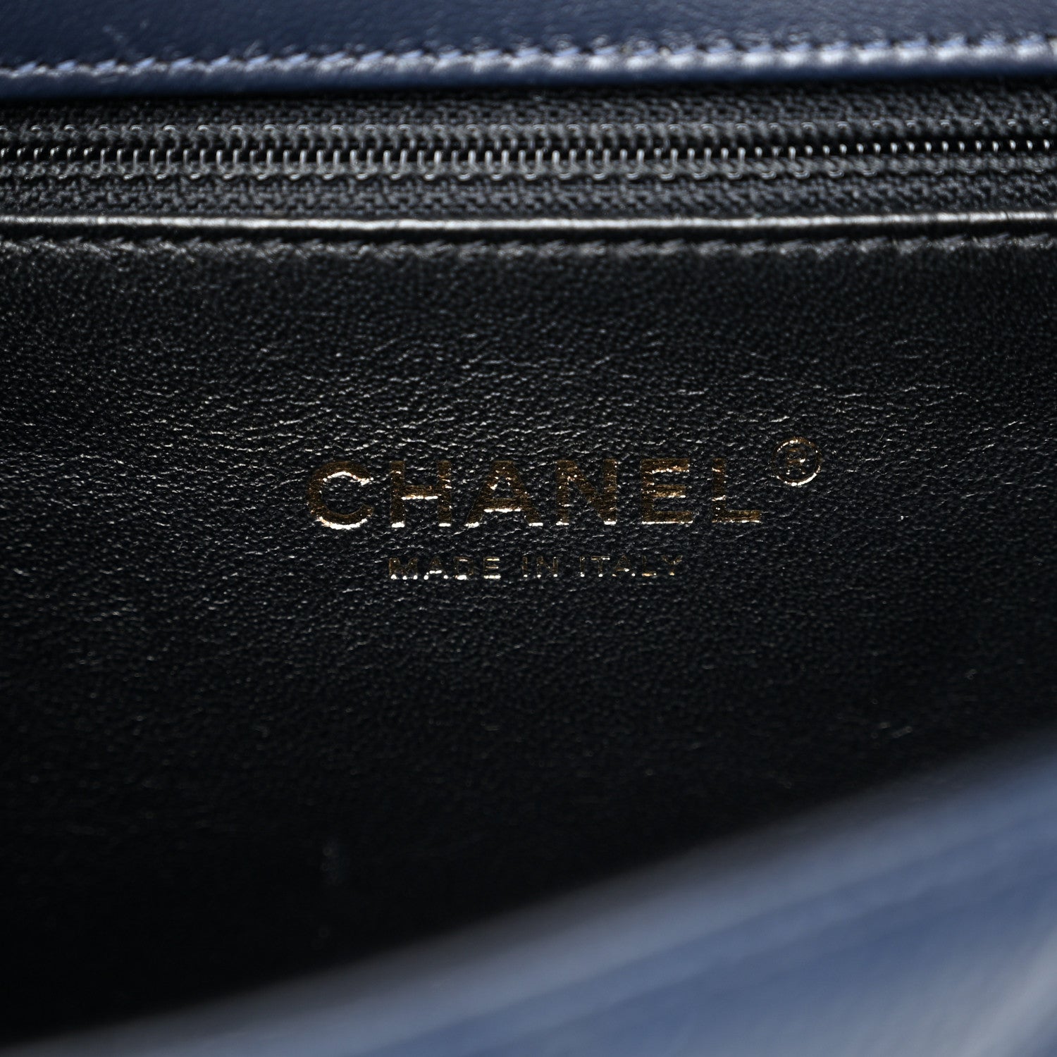 Chanel Caviar Quilted Small CC Filigree Flap Navy Black 5 of 10