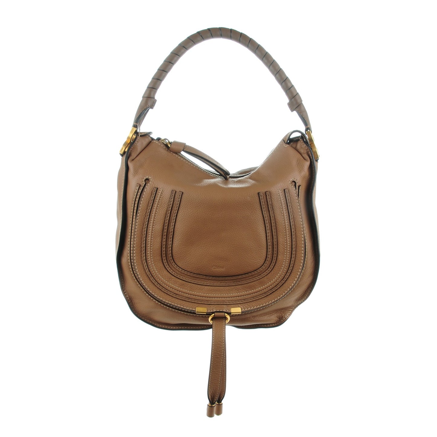 Calfskin Medium Marcie Hobo Nut
