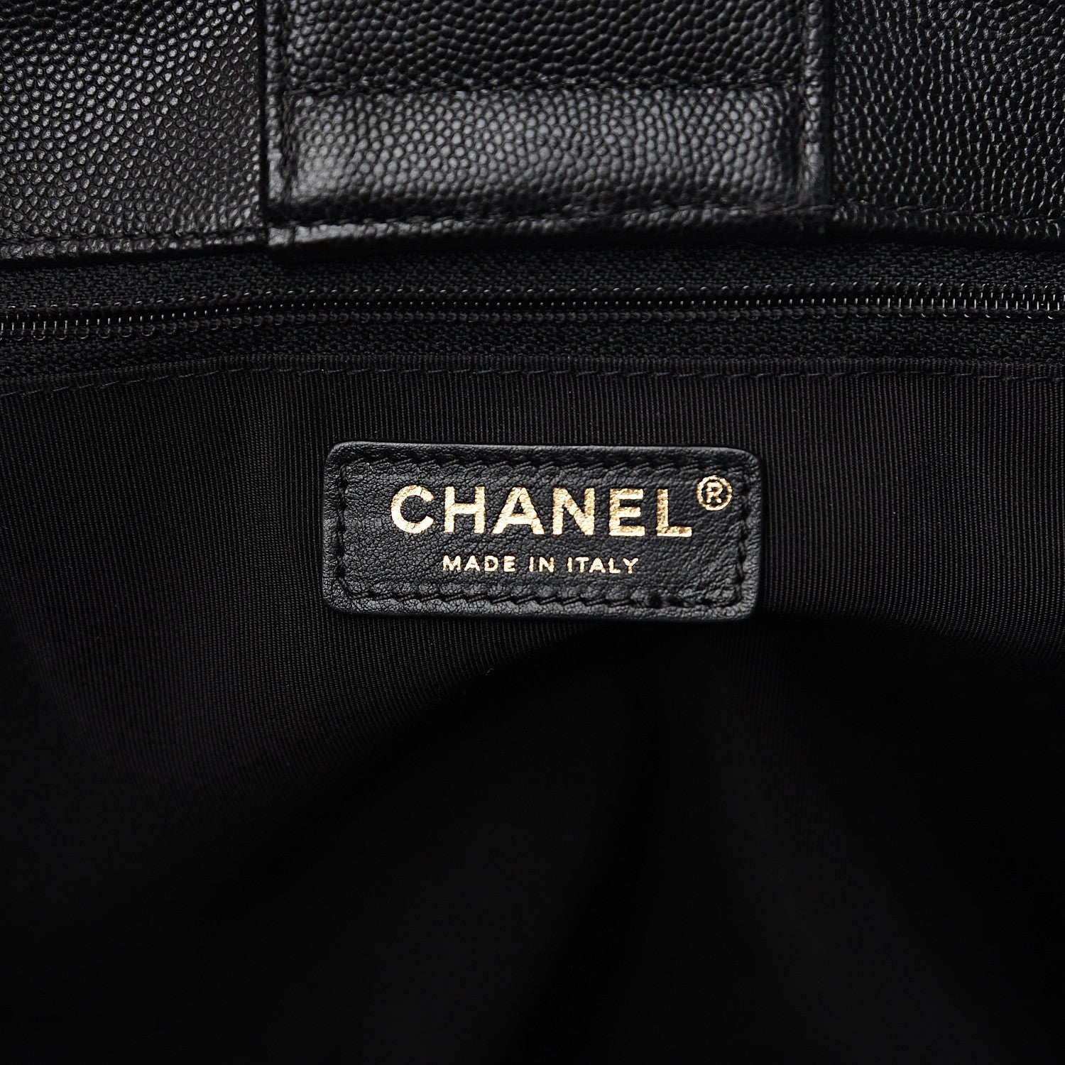 Chanel Caviar Quilted Large Shopping Tote Black 5 of 9