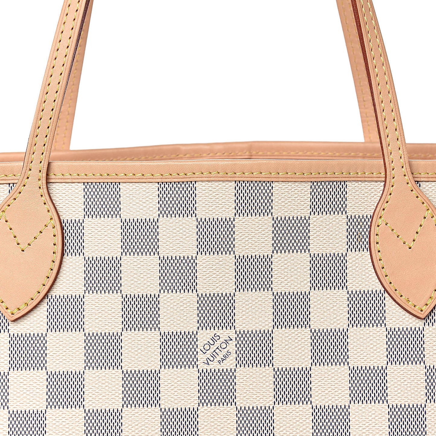 Damier Azur Neo Neverfull MM Rose Ballerine
