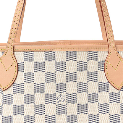 Louis Vuitton Damier Azur Neo Neverfull MM Rose Ballerine 14 of 15