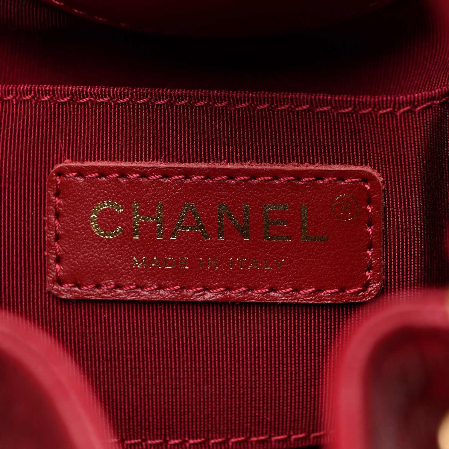 Chanel CHANE Shiny Lambskin Quilted Fashion Therapy Bucket Drawstring Bag Red 5 of 9