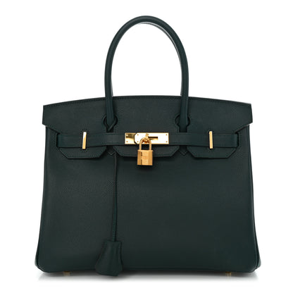 Hermes Epsom Birkin 30 Vert Cypress 1 of 20