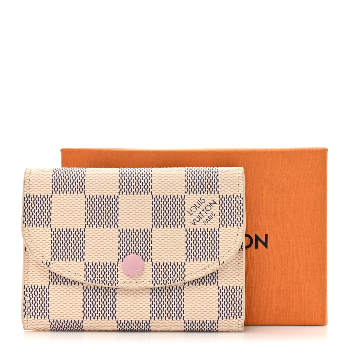 Damier Azur Rosalie Coin Purse Rose Ballerine