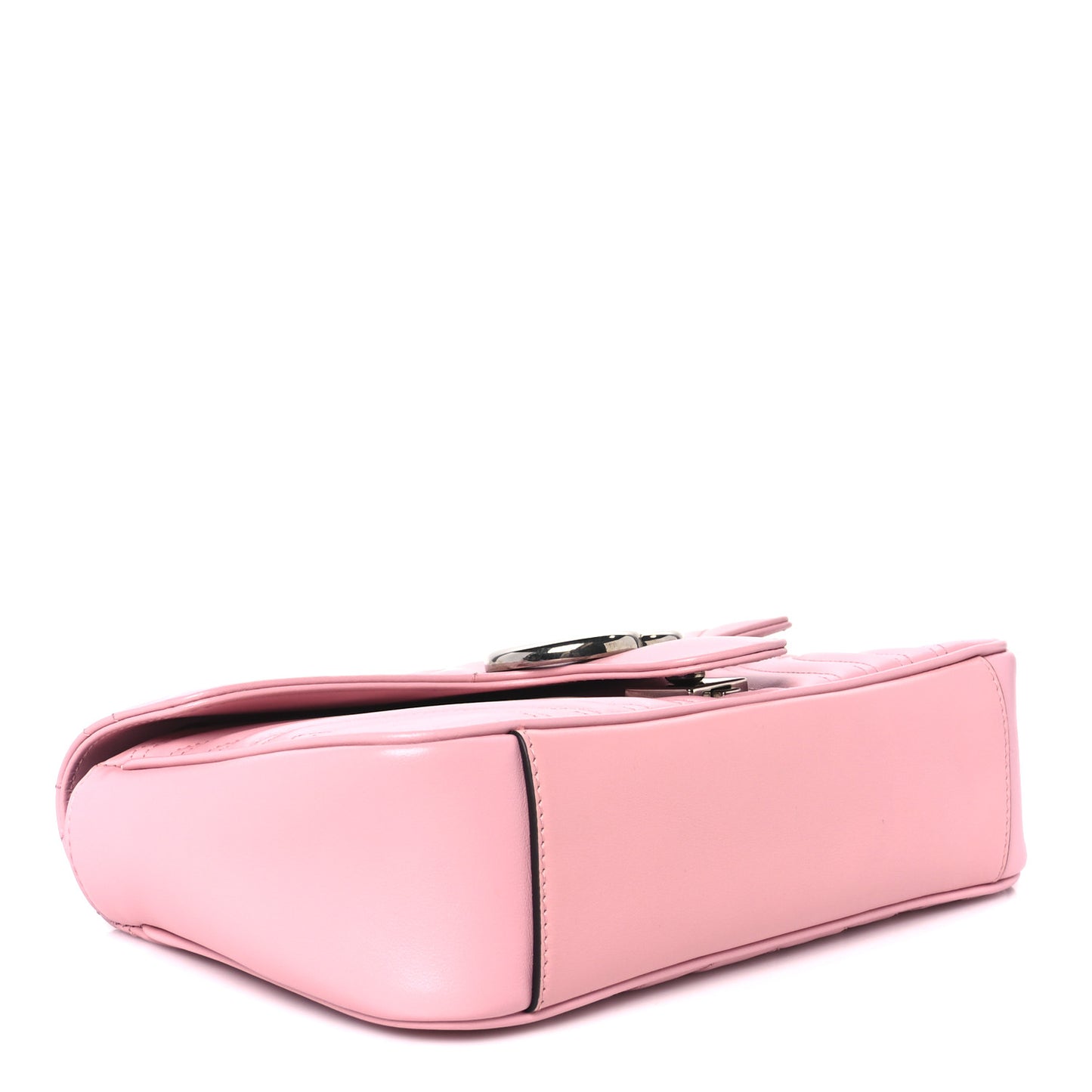 Calfskin Matelasse Small GG Marmont Shoulder Bag Wild Rose