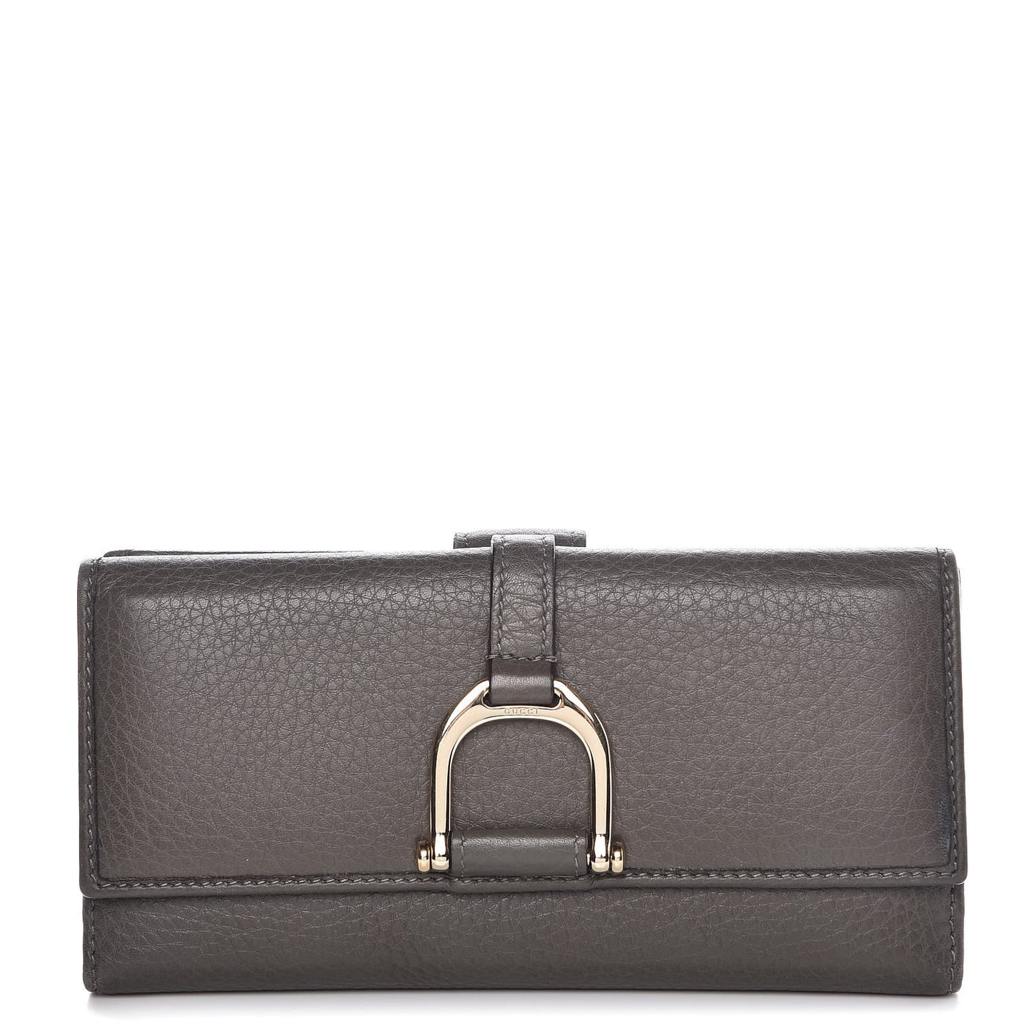 Pebbled Calfskin Greenwich Wallet Grey
