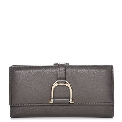Gucci Pebbled Calfskin Greenwich Wallet Grey 1 of 9